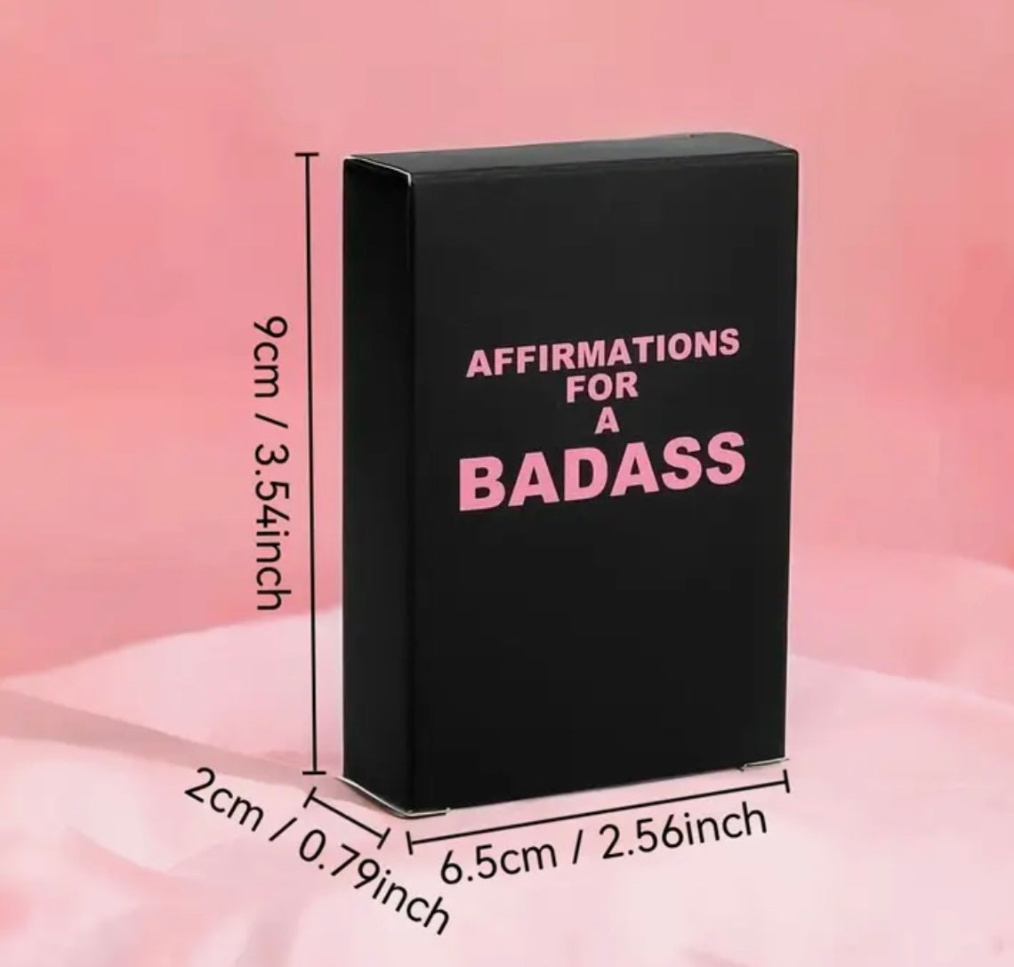 Daily Motivational & Inspirational Badass Affirmation Cards