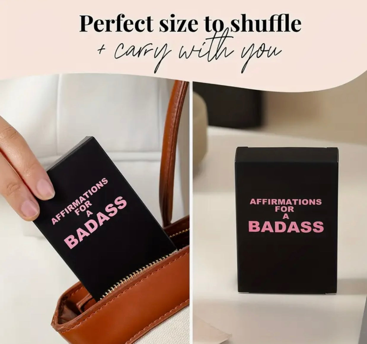 Daily Motivational & Inspirational Badass Affirmation Cards