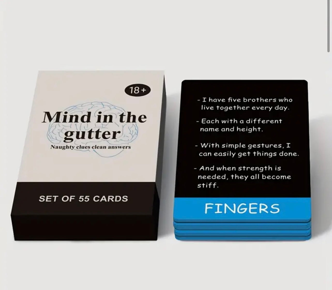 Mind in the Gutter – 55 Naughty Clues, Clean Answers, Pure Sass (18+ Only)