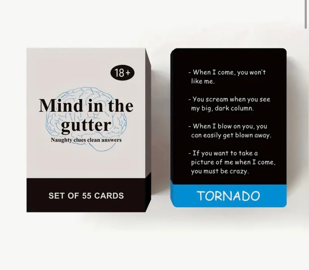 Mind in the Gutter – 55 Naughty Clues, Clean Answers, Pure Sass (18+ Only)
