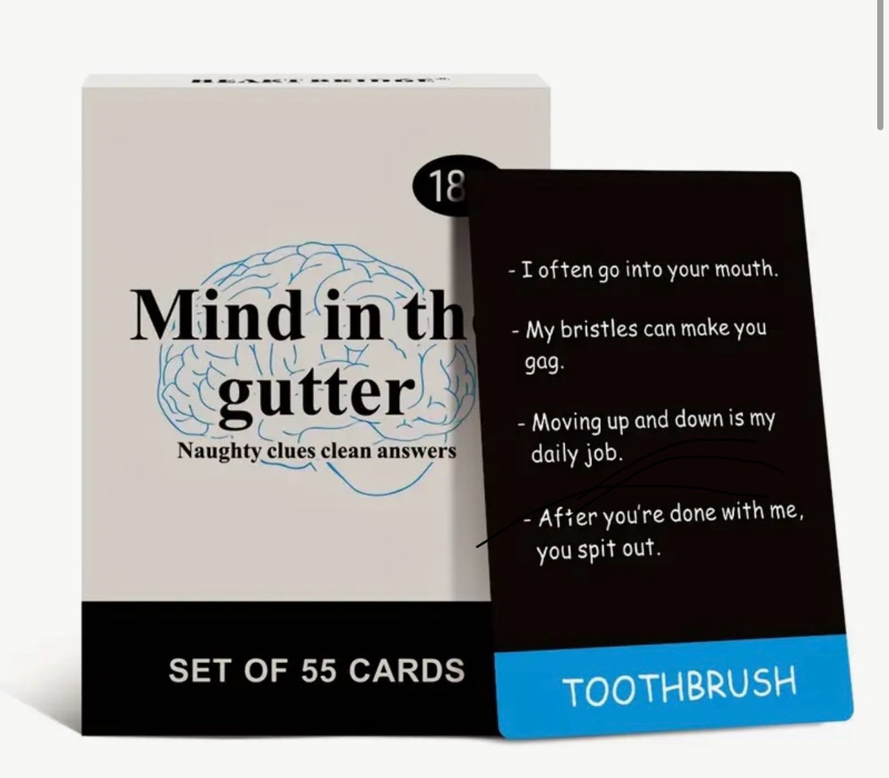 Mind in the Gutter – 55 Naughty Clues, Clean Answers, Pure Sass (18+ Only)